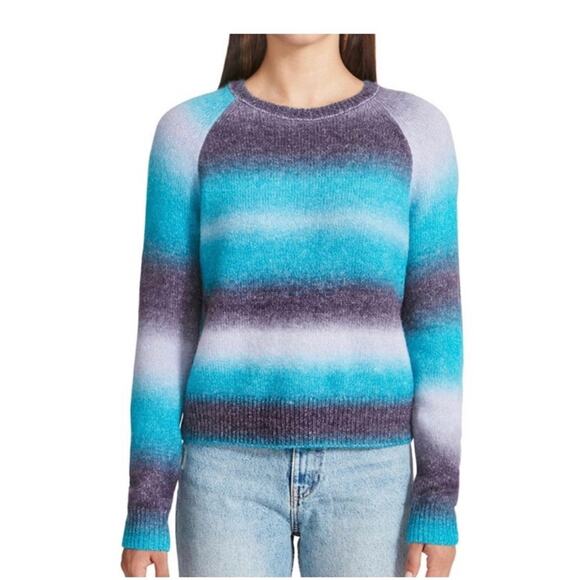 BB Dakota by Steve Madden Ombre Sweater, Blue Ombre Size Small Striped Comfy - Picture 10 of 10